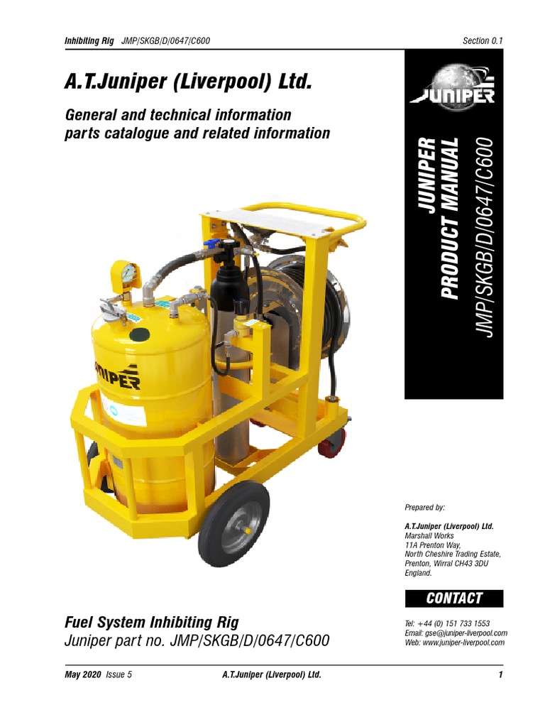 Fuel System Inhibiting Rig Manual | PDF | Valve | Safety
