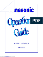 Technics SH GE90 User Manual