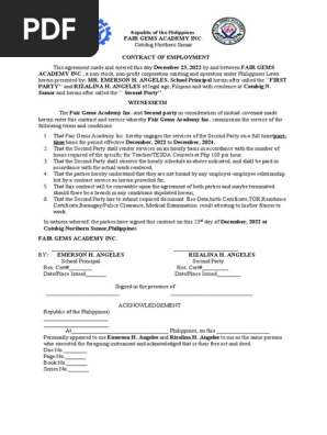 contract of employment