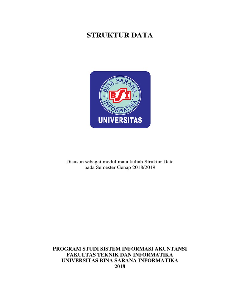 Modul Pembelajaran Struktur Data | PDF | Metode & Bahan Ajar ...