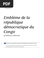 Armoiries de la RDC : Histoire et Signification | PDF