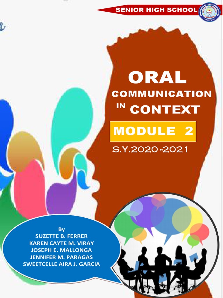 Module 2 Oral Communication | PDF | Human Voice | Nonverbal Communication