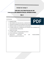 U.T. 5 - Aplicación de Los Protocolos de Protección Radiológica Operacional