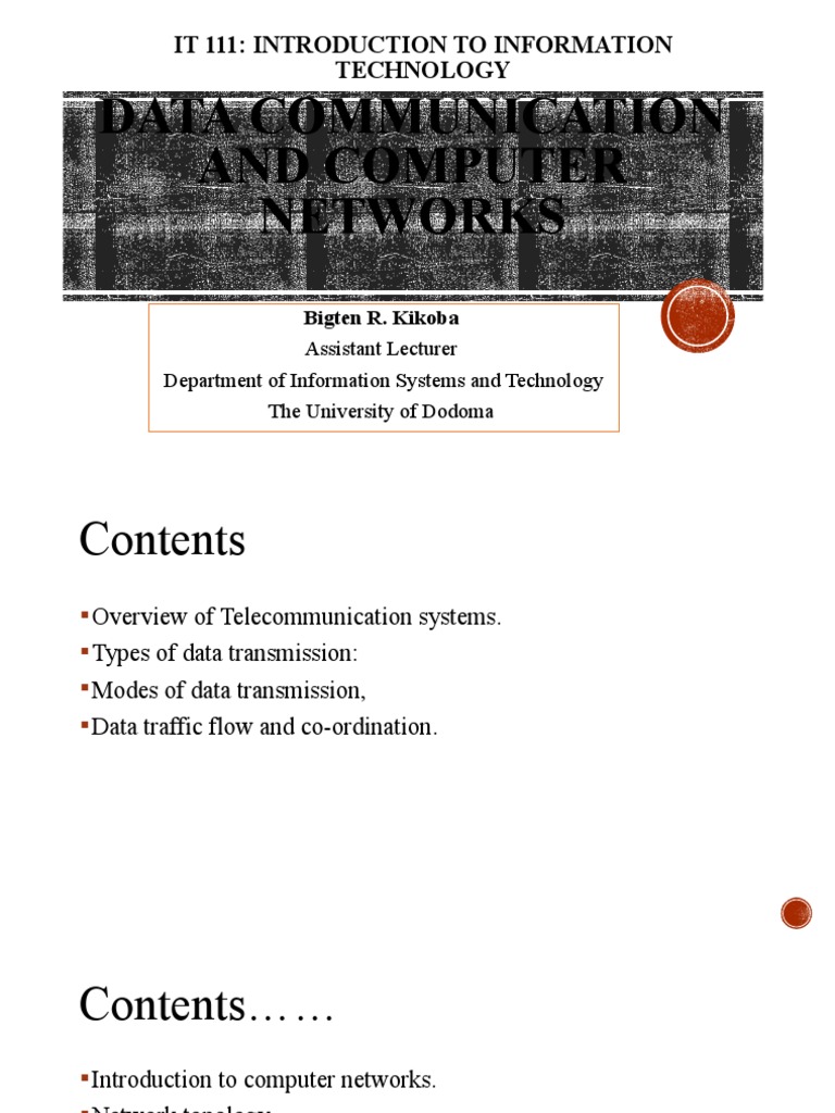 Data Communication and Network | PDF | Network Topology | Computer Network