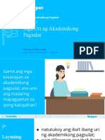 YUNIT 1 ARALIN 3 Mga Uri NG Akademikong Pagsulat