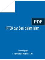 Pertemuan 5 - IPTEK Dan Seni Dalam Islam