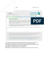 Standard Chartered payment alerts for Saeed Abbasi