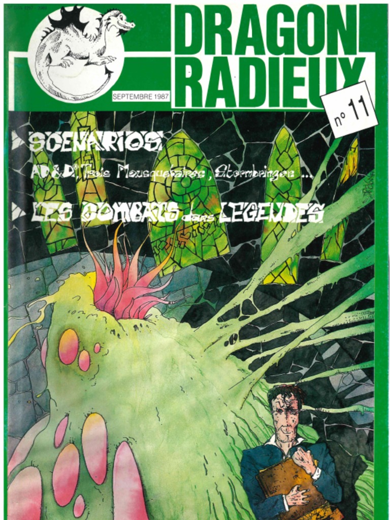 Revue "Dragon Radieux" N°23 - Jeu De Rôle AD&D, Cyberpunk, Occasion Bon état