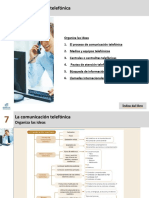 Comunicación telefónica: proceso, equipos y pautas de atención