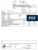 Particle Density & Water Absorption (Fine)