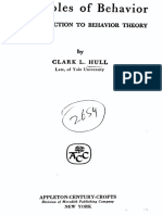 Principles of Behavior An Introduction To Behavior Theory (Clark L. Hull)