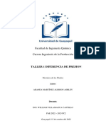 Taller 1 Diferencia de Presión (Grupal)