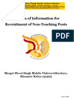 BPSMV Non Teaching Recruitment 2023 Notification PDF