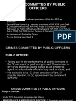 Crimes Committed by Public Officers
