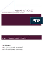 Introduction Au Droit Des Sociétés 2019 2020
