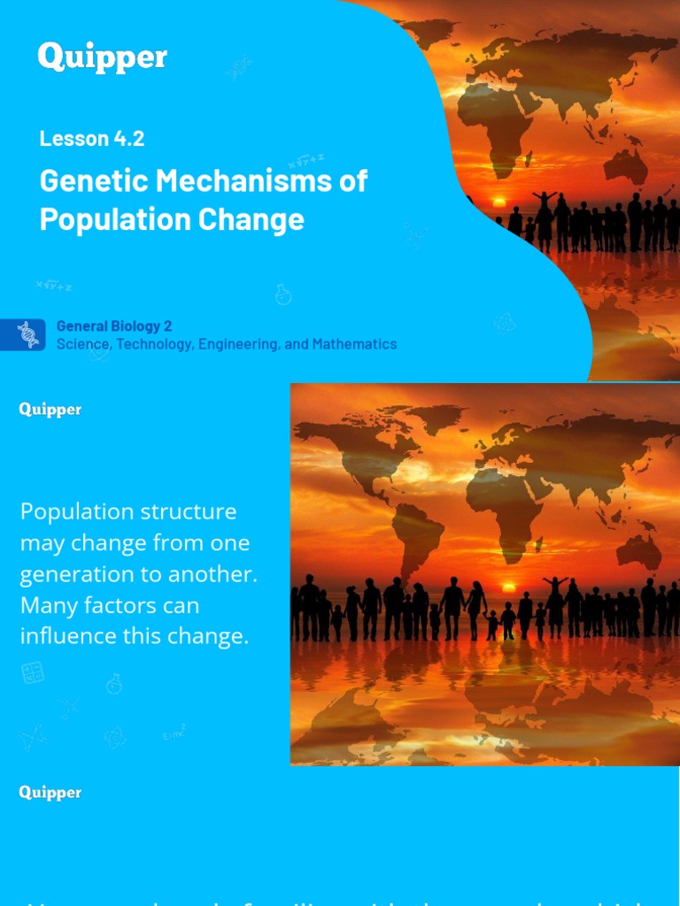 Mechanisms of Change in Populations Mutation, Drift