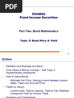 Topic 2 Bonds Price Yield