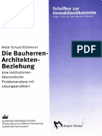 Die Bauherren-Architekten - Beziehung: Schriften Zur Immobilienökonomie