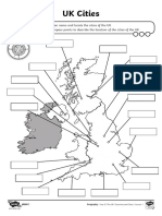 UK Cities Activity Sheet