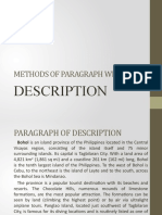 Methods of Paragraph Writing