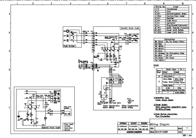 Wiring Diagram ER2 125 KG - 5 Ton | PDF