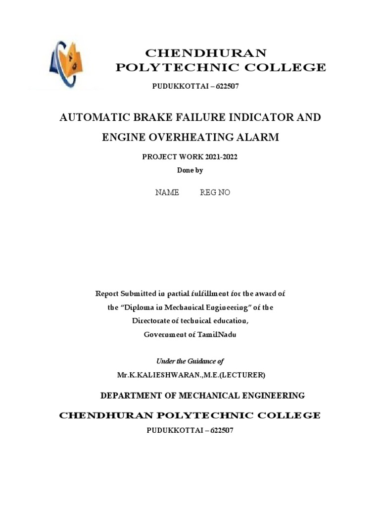 Brake Failure PDF Brake Vehicle Technology