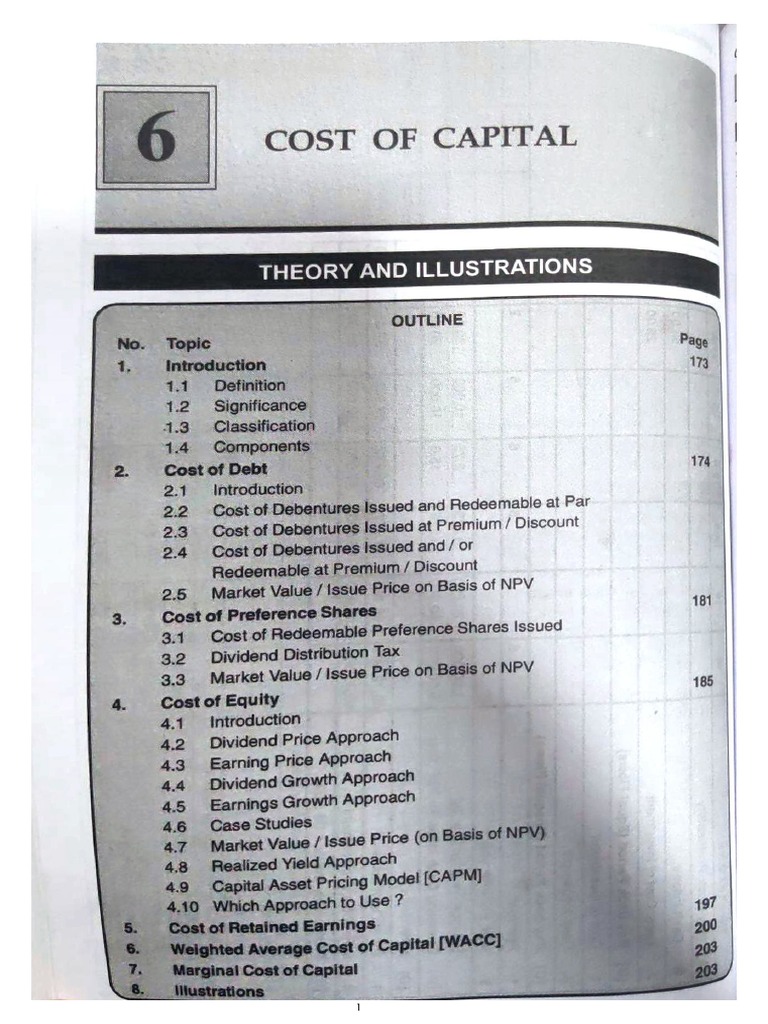 Cost of Capital PDF