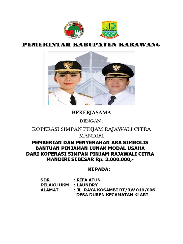 Format Simbolis KSP Rajawali Citra Dan Tubangarna | PDF | Pengelolaan ...