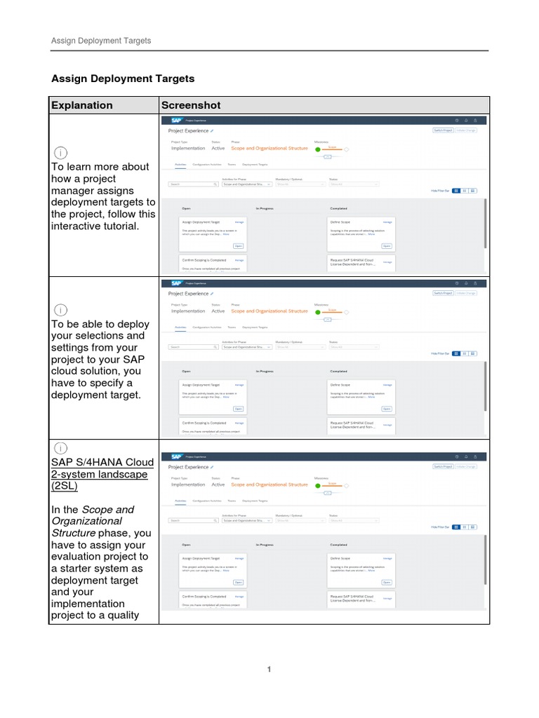 Assigning Deployment Targets in SAP S/4HANA | PDF | Computing | Business
