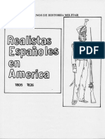 Realistas Españoles en America 1805-1826
