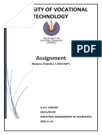 University of Vocational Technology: Assignment