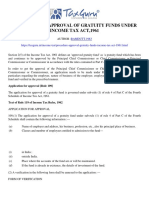 Procedure of Approval of Gratuity Funds Under Income Tax Act, 1961 - Taxguru - in