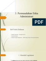 Permasalahan Etika Administrasi