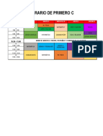 Horario de Clase - 1° C