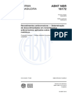 [ABNT NBR 161722013] Revestimentos anticorrosivos — Determinação de descontinuidades em revestimentos anticorrosivos aplicados... (ABNTCB-043 Corrosão) (Z-Library)