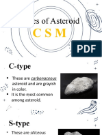 Types of Asteroid