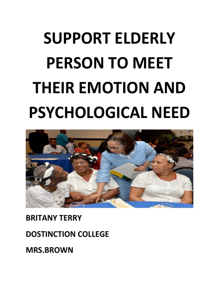 Emotional Elderly Support Pdf Old Age Communication