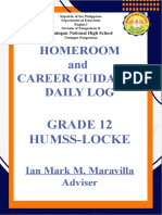 Homeroom and Career Guidance Daily Log: Grade 12 Humss-Locke