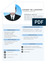 Blue and Gray Flat Design Property Manager Real Estate Resume