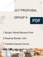 TWISTED KAMOTE DONUT AND COFFEE JAM PROPOSALS