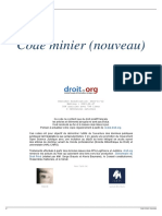 Code Minier (Nouveau)