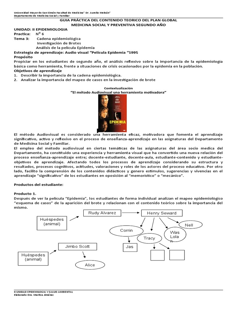 Practica N 6 Ii Unidad Epidemiologia Medicina Preventiva | PDF ...
