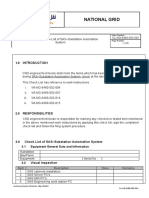 Check List of SAS-Substation Automation System