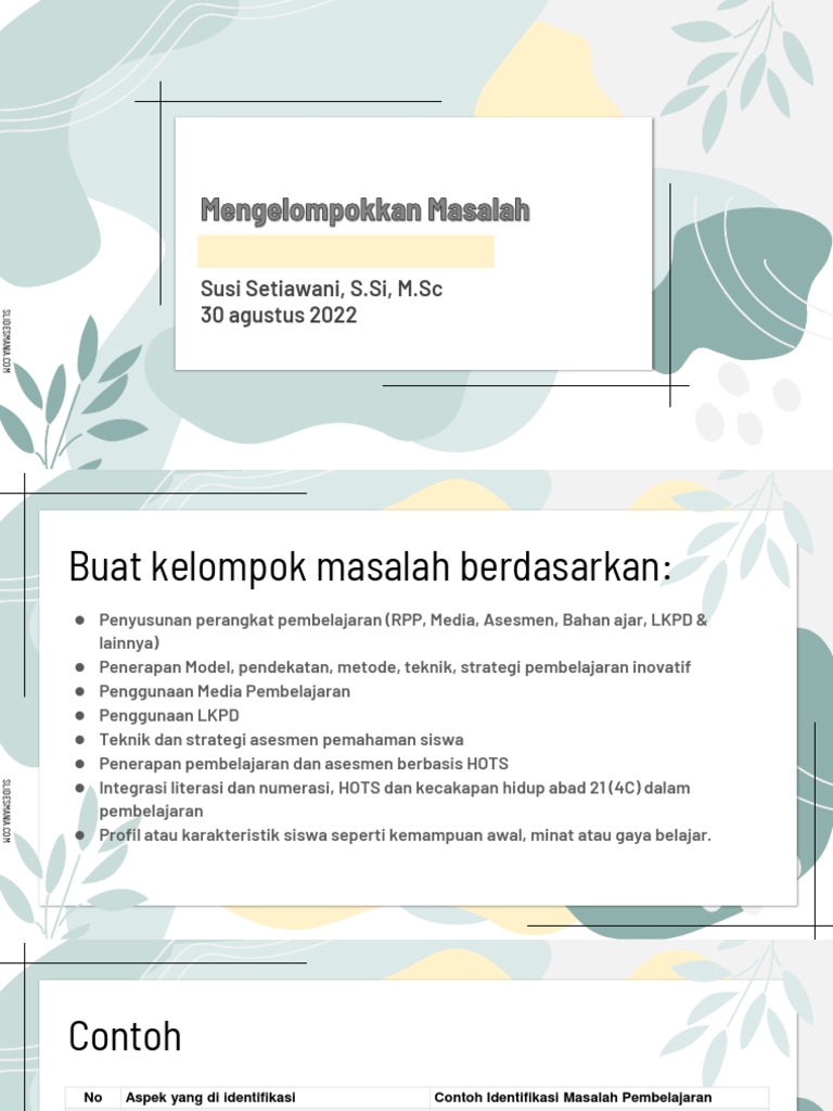 300822-Mengelompokkan Masalah | PDF