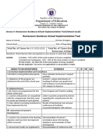 Annex 2 Homeroom Guidance School Implementation Tool School Level