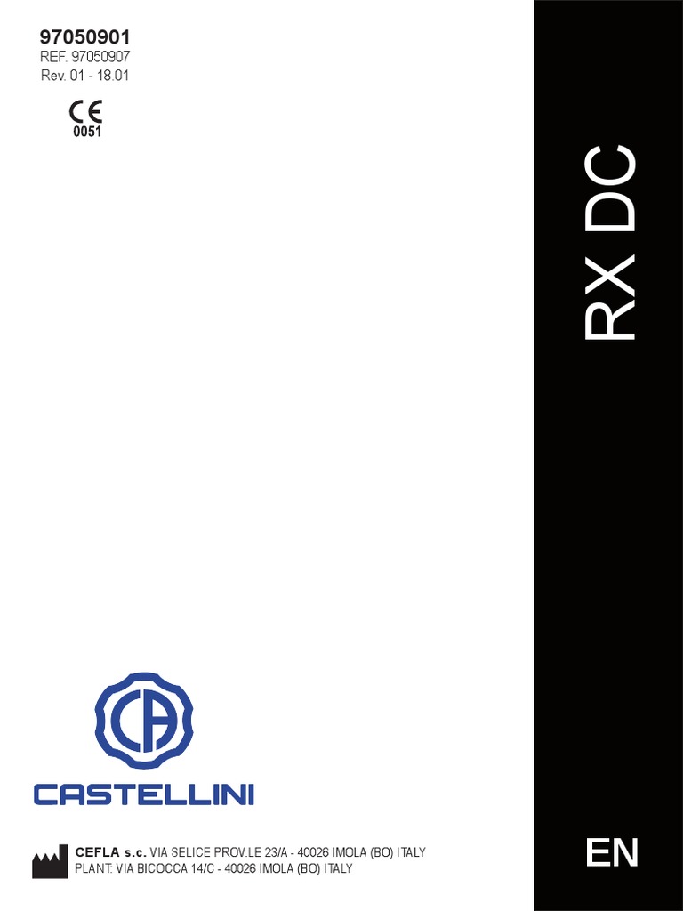 RX DC X-Ray Device Operator's Manual | PDF | Medical Device ...