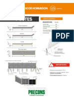Ficha Tecnica Premoldeado de Hormigon