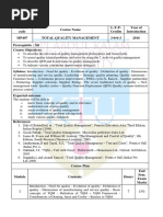 MP407 Total Quality Management