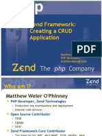 Zend Framework Creating a CRUD Application