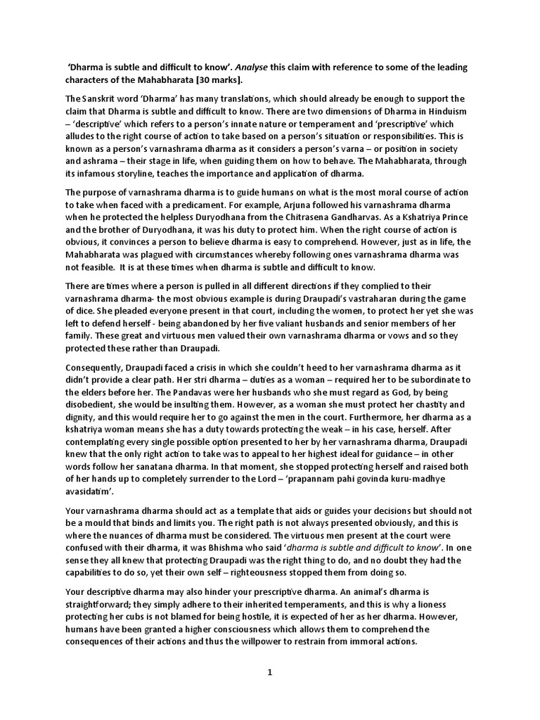 model-answer-dharma-pdf-mahabharata-dharma